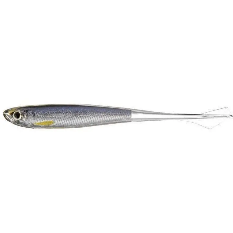 Livetarget Ict Ghost Tail Minnow – Drop Shot Rigged, 3.75", Silver/Smoke Finish 1