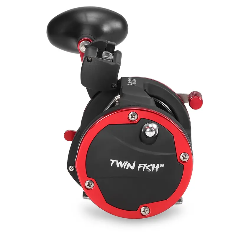 Lixada Line-Counter Trolling Reel – 3+1 Ball Bearing, Right-Hand Baitcasting Drum For Boat Fishing 1