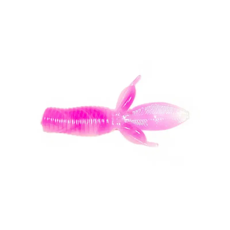 Lunkerhunt Water Bug Soft Plastic – 1.5-Inch Pink & White Crawfish Profile (Pack Of 12) 1