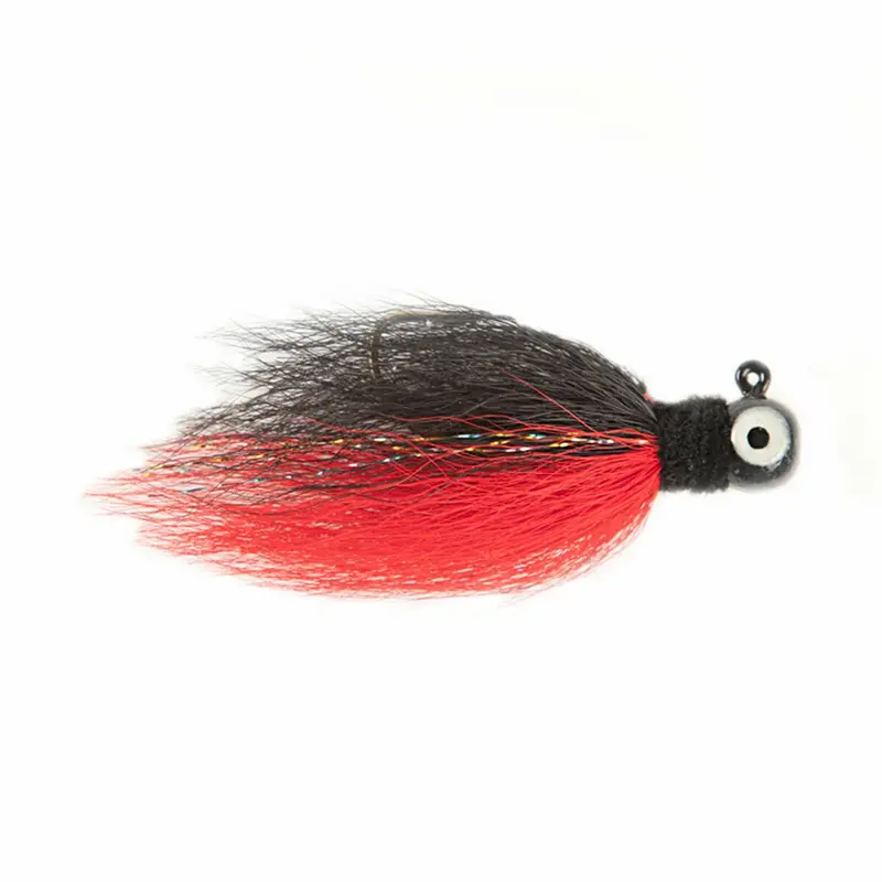 Mack’S Lure Rock Dancer Bucktail Jig – 1/4 Oz Black & Red Jig For Kokanee And Lake Trout 1