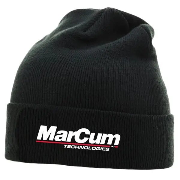 Marcum Mtb2 Black Beanie – Adjustable Fit, Cold-Weather Fishing Accessory 1