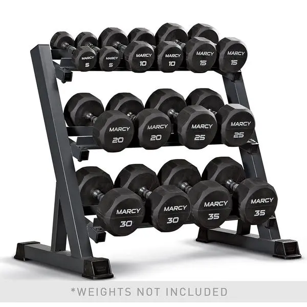 Marcy 3-Tier Adjustable Dumbbell Rack For Home Gyms 1