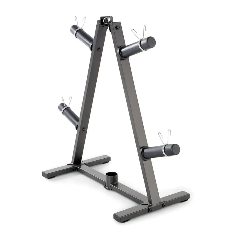 Marcy A-Frame Olympic Weight Plate Tree With Vertical Bar Holder (Pt-5740) 1