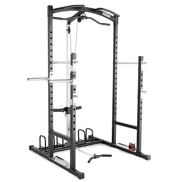Marcy All-In-One Home Gym Rack – Integrated Lat Pulldown, Low Row, And Squat Station (Mwm-7041) 1