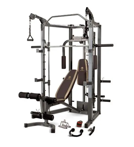 Marcy Sm-4008 Home Smith Machine With Safety Cages 1