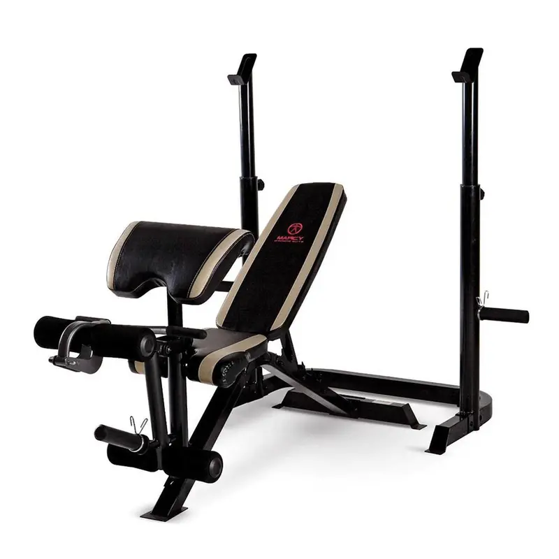 Marcy Two-Piece Olympic Weight Bench – Foldable Design, Heavy-Duty Steel Construction (Model Md-879) 1