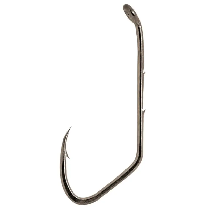 Matzuo Baitholder Sickle Hooks – Black Down-Eye Design, Size 2 (25-Pack) 1