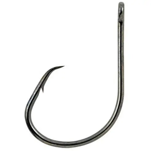 Matzuo Circle Hook – Straight Eye, Black Chrome Finish 1