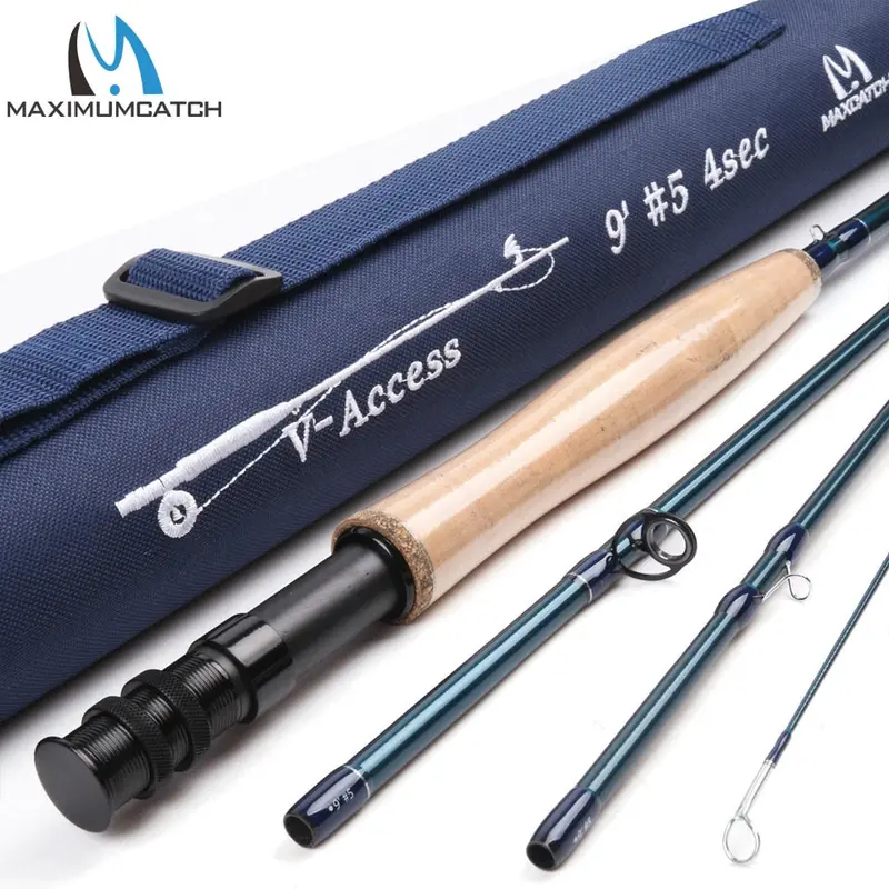 Maximumcatch Multi-Size Fast-Action Fly Rod Set – 3/4/5/6/7/8/9/10/12Wt Carbon Fiber Rods In Cordura Travel Tube 1