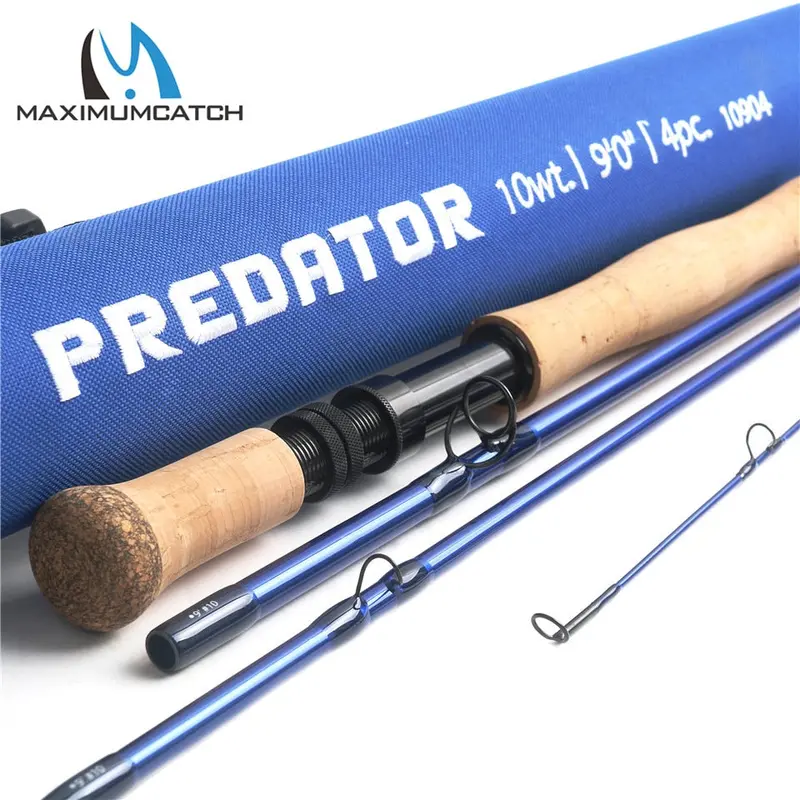 Maximumcatch Predator Saltwater Fly Rod – 9Ft 30T Sk Carbon, 8–12Wt, 4-Piece Design With Cordura Rod Tube 1