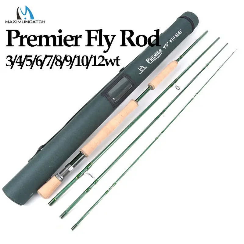Maximumcatch Premier Multi-Weight Fly Rod – 3–12Wt Carbon Fiber Series With Cordura Transport Tube 1