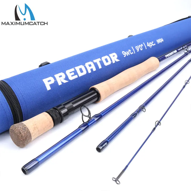 Maximumcatch Saltwater Fly Rod – 8–12Wt, 9Ft, 4-Section, 30T Sk Carbon, Fast Action With Cordura Tube 1