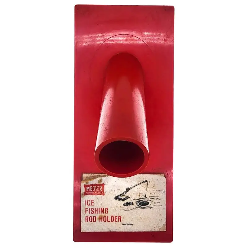 Meter Fishing Ice Rod Holder – Sturdy Red Mount For Frozen Lake Angling 1