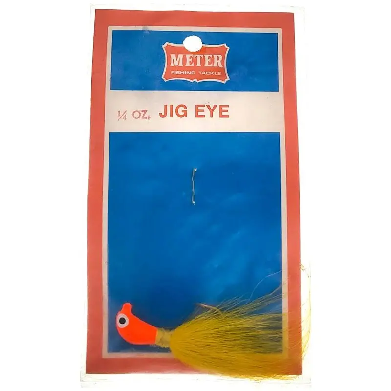 Meter Fishing Jig Eye – 1/4-Ounce Orange/Yellow Finishing, Precision-Balanced 1