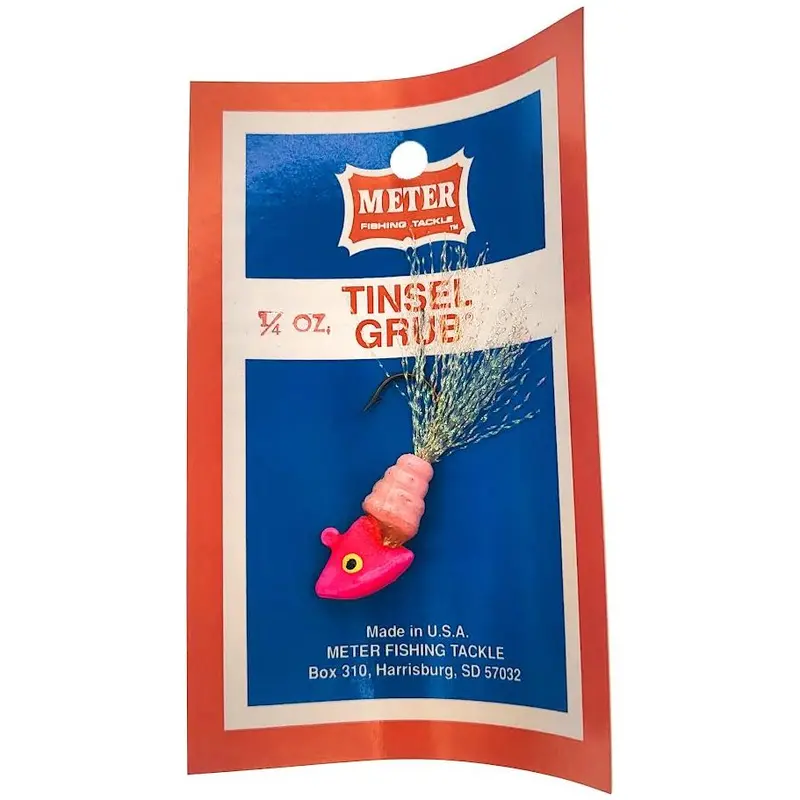 Meter Fishing Tinsel Grub With Fish Head – Realistic Profile, Pre-Rigged Soft Bait