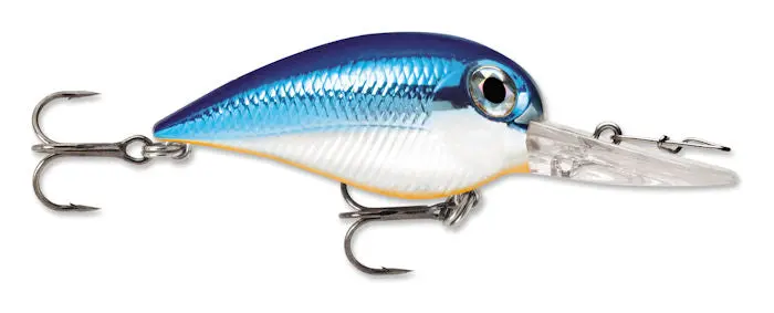 Mf Blue Chrome Orange Wiggle Wart Soft Bait 1