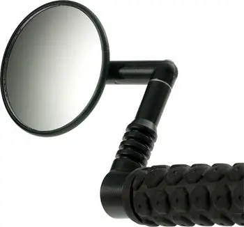 Mirrycle Mountain Bike Handlebar Mirror – Adjustable, Wide-Angle View 1