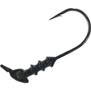 Mister Twister Exude Saltwater Jighead – 0.1875 Oz Black Finish 1