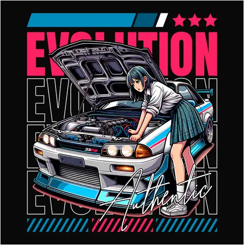 Mitsubishi Lancer Evolution Car Enthusiast Tee 1