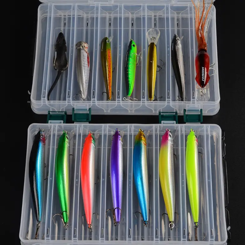 Mixed Fishing Lure Starter Kit – Pre-Packaged Assortment Of Spoons, Pilers, And Hooks In Portable Carry Box 1