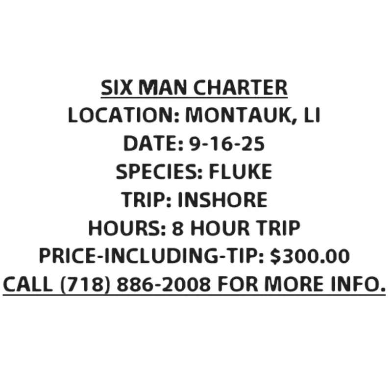Montauk Fluke Fishing Charter – September 16, 2025 1