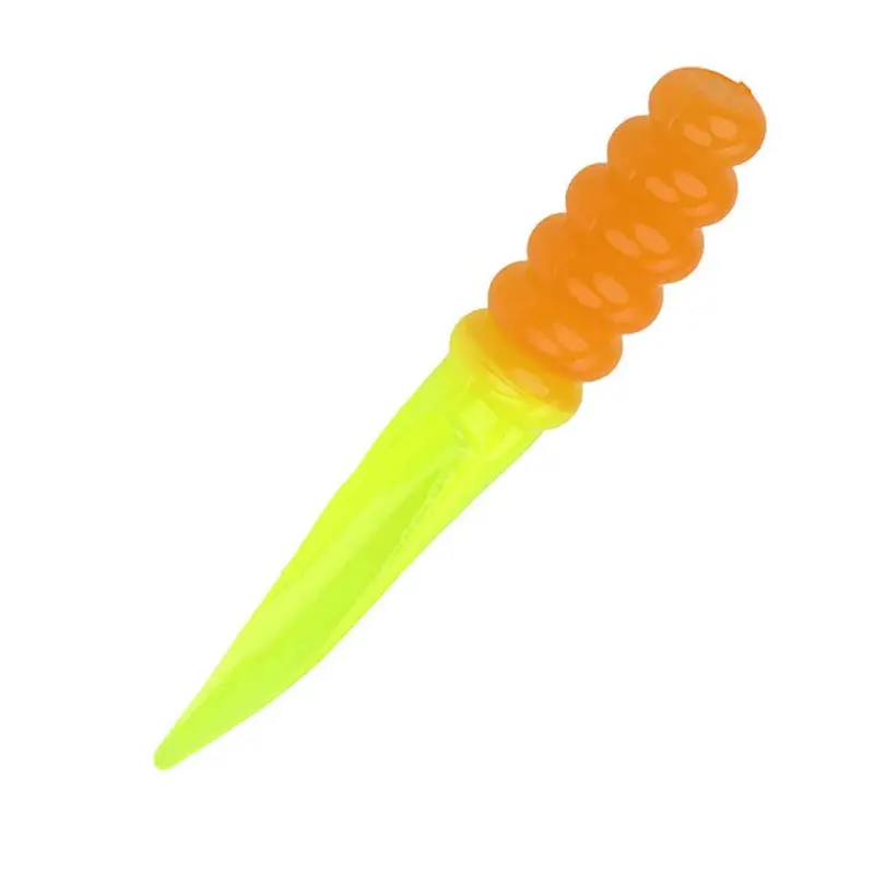 Mr. Crappie Slab Slanger Soft Bait – 2-1/4", Osage Orange (15-Pack) 1