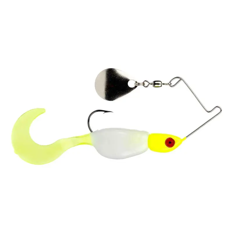 Mr. Crappie Spin Baby Spinnerbait In Refrigerator White 1