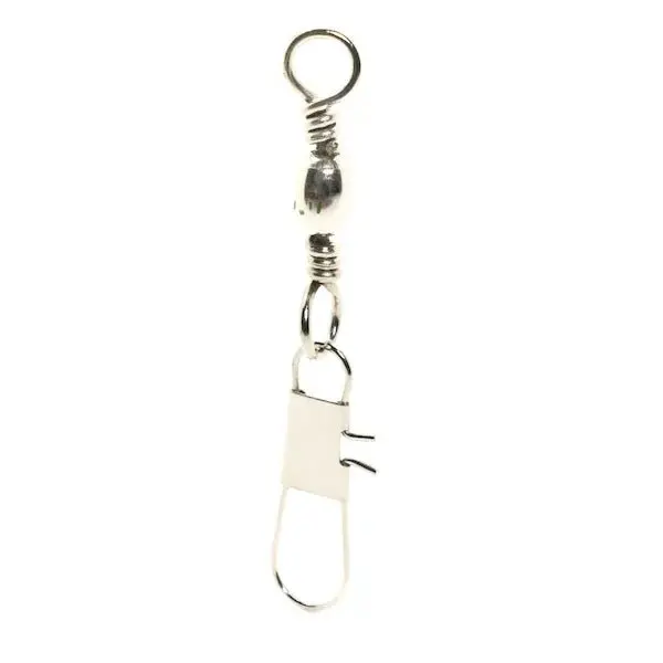 Mustad Interlock Barrel Swivels With Snap – Nickel Plated 1