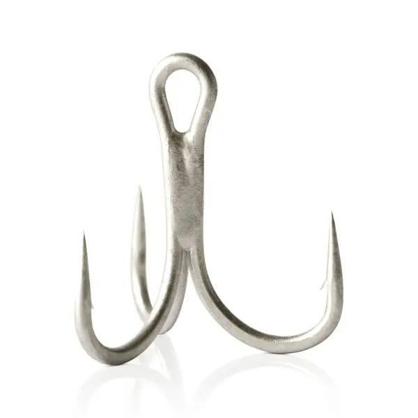 Mustad Np In-Line Treble Hooks – Size 4, Set Of 4 1
