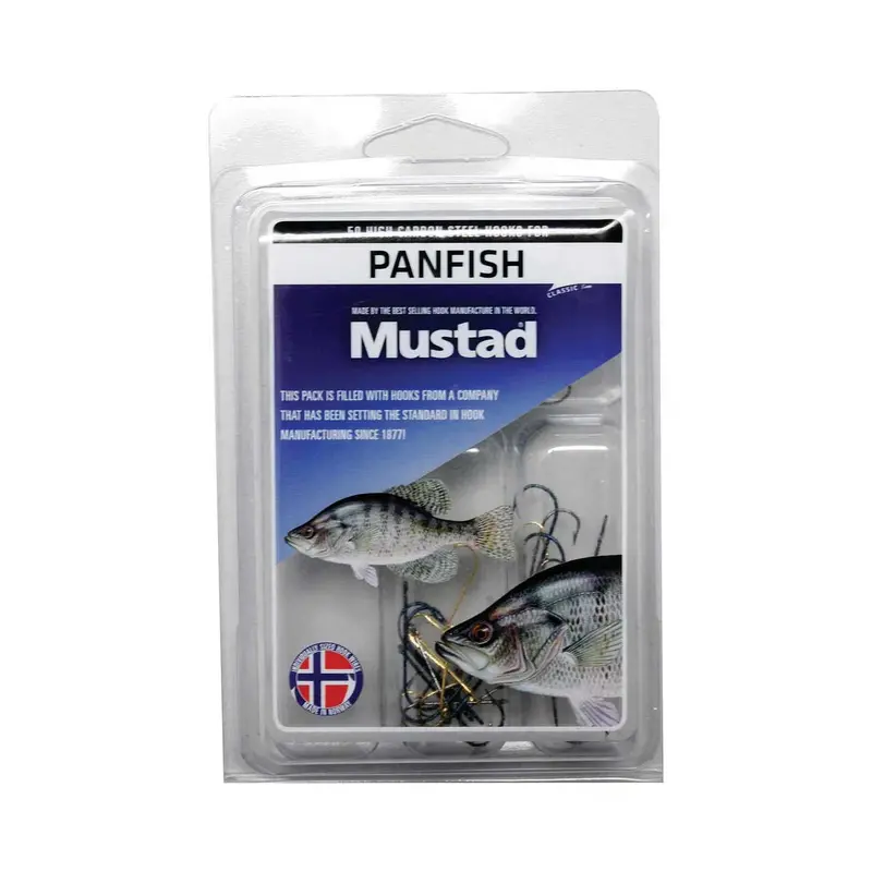 Mustad Panfish Hook Assortment – 50-Piece Variety Pack 1