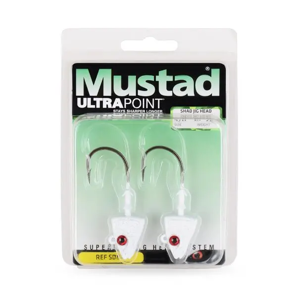 Mustad Pearl-Finish Shad Jig Head – Size 5/0, 1-Ounce 1