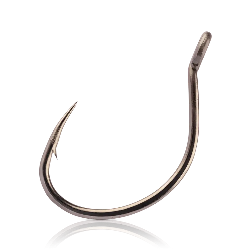 Mustad Ruthless Saltwater Eyed Hook – Size 2, Corrosion-Resistant, 8-Pack 1