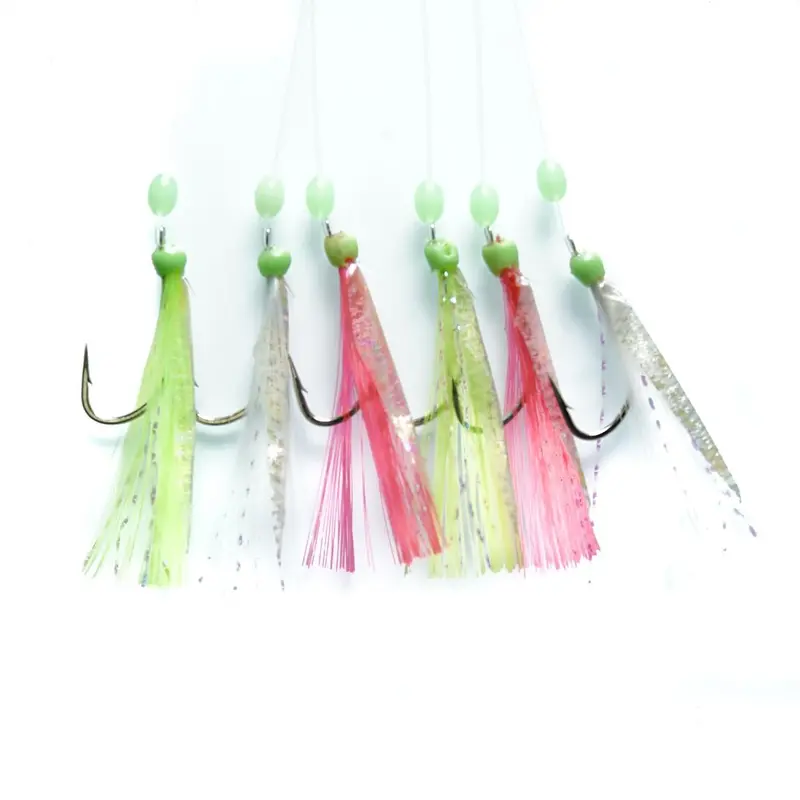 Mustad Sabiki Rig With Fish-Skin Body & Multi-Color Hair 1