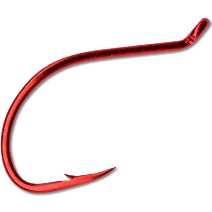 Mustad Ultrapoint Octopus Beak Hook – Size 2/0, Red Finish, 6-Pack 1