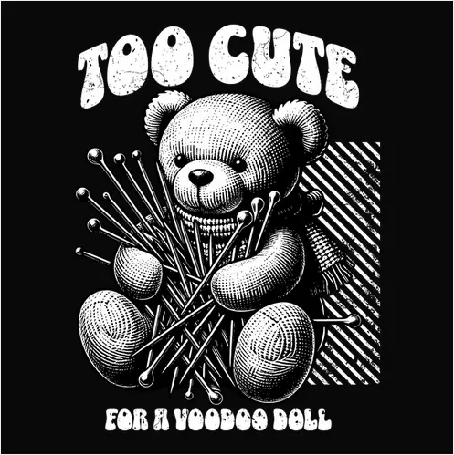Mystical Voodoo Bear Vintage-Style Tee 1