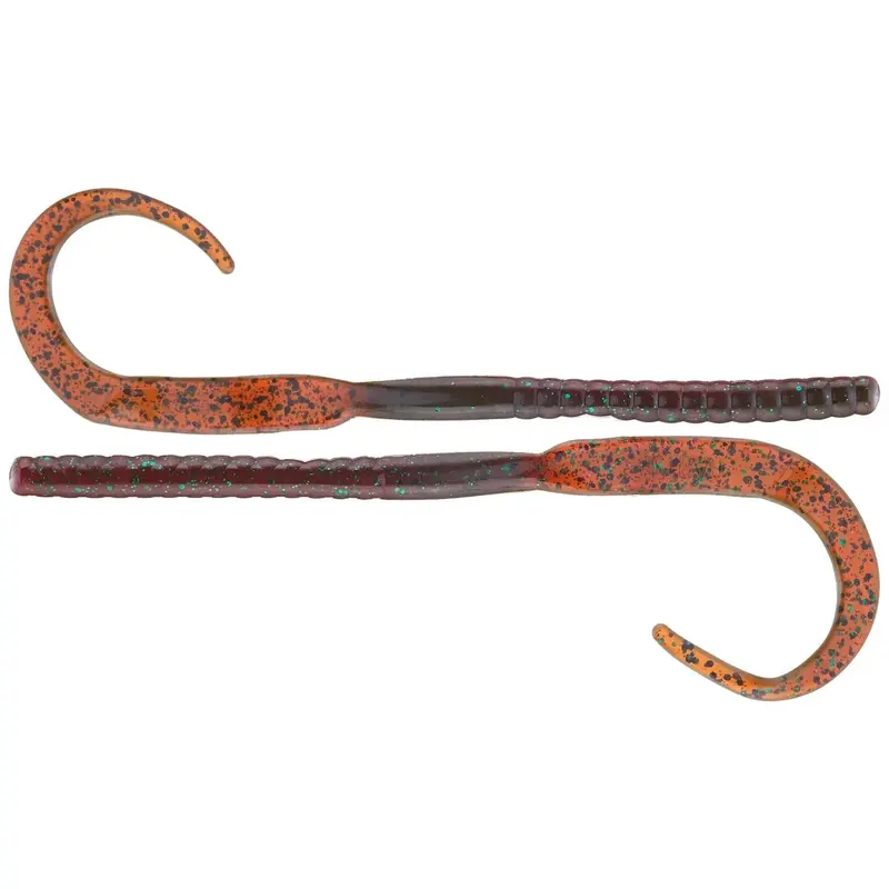 Netbait C-Mac Curly Tail Worms – 7-Inch, 12-Pack 1