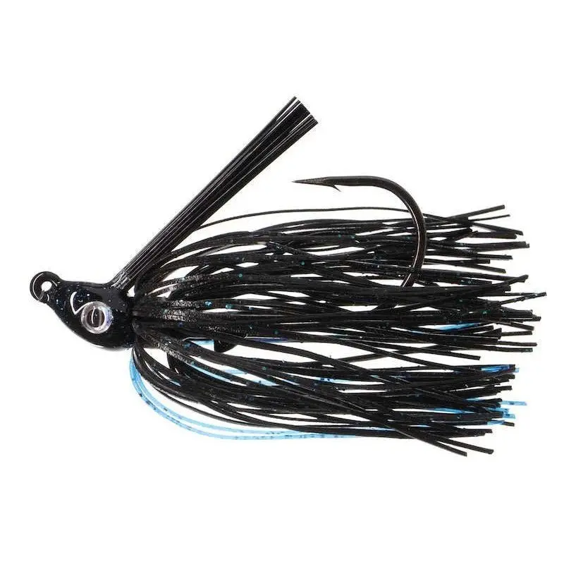 Nichols Lures Saber Swim Jig – 3/8-Ounce, Black And Blue Finish 1