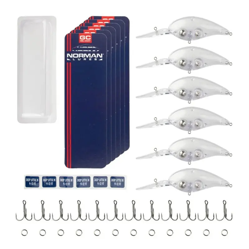 Norman Deep Little N Diy Lure Kit – 2.5-Inch Deep-Diving Crankbait Blank 1
