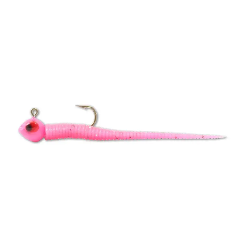Northland Impulse Rigged Bloodworm – 1.5 Inch, 1/64 Oz, 5-Pack 1