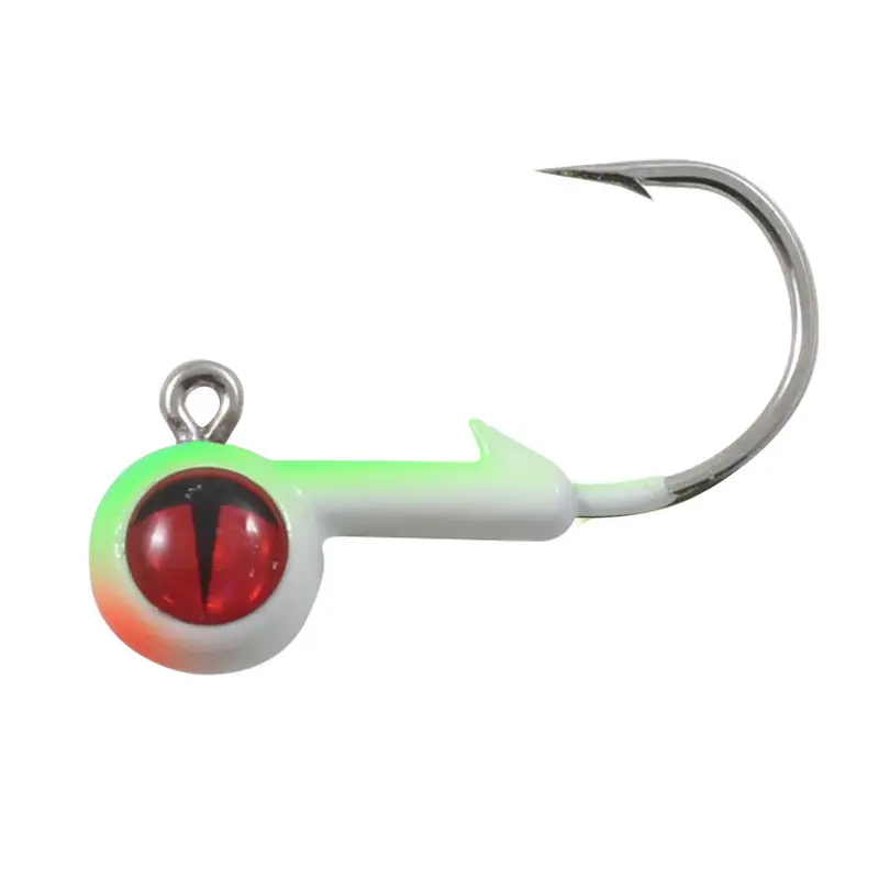Northland Tackle Tungsten Short Shank Jig – 3/8 Oz, Glow Watermelon, 2-Pack 1