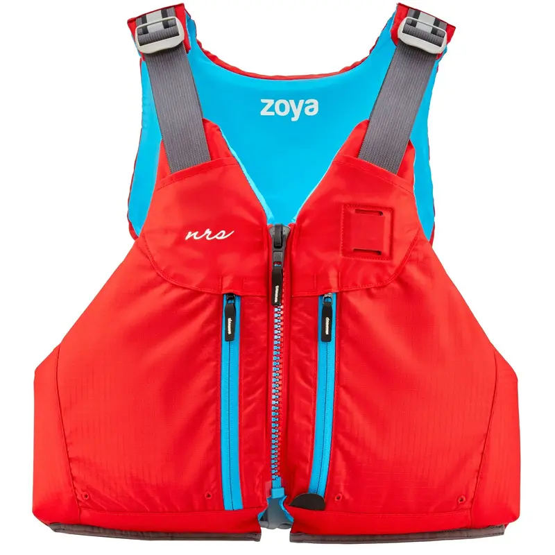 Nrs Zoya Women’S Mesh-Back Pfd – Red Flotation Vest For Water Sports 1