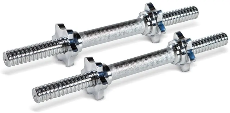 Nyb Solid Steel Spinlock Dumbbell Handles – 16" Length, Sold As Pair 1