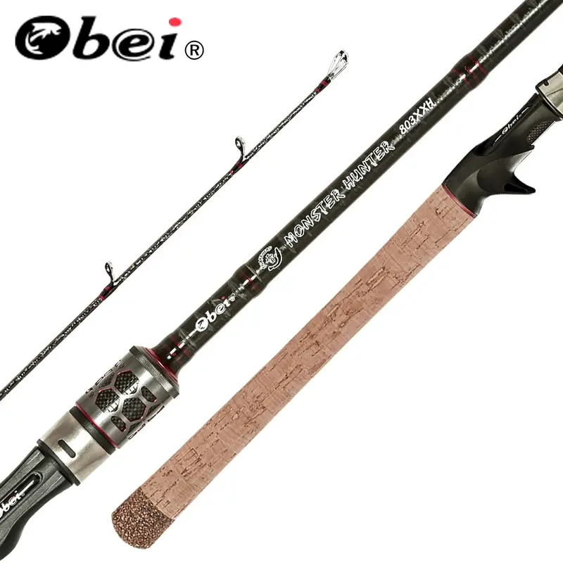 Obei Monster Hunter Catfish Rod – 2.38M Extra-Extra-Heavy Carbon Spinning/Baitcasting Rod (20–80G) 1