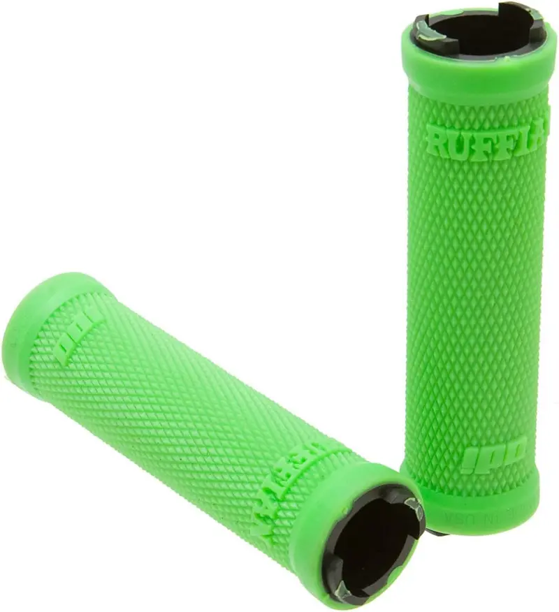 Odi Ruffian Lock-On Grips – Lime Green Mtb Handlebar Grip Set 1