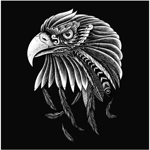 Ornate American Eagle Graphic T-Shirt 1