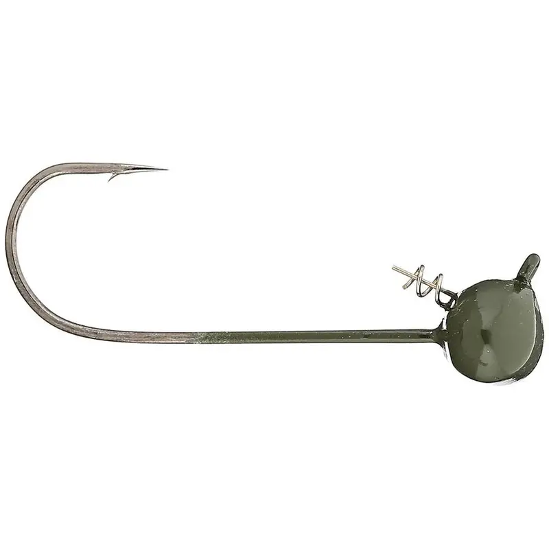 Owner Football Shaky Head Jig – 3/4-Ounce, Green Pumpkin, 3-Pack 1