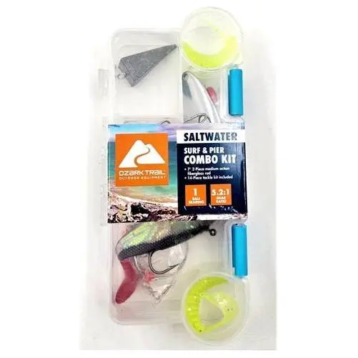 Ozark Trail Saltwater Surf & Pier Fishing Kit – 14-Piece Starter Set 1