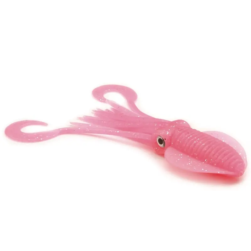P-Line 7-Inch Twin Tail Squid Skirt – Pink/Silver Flake 1