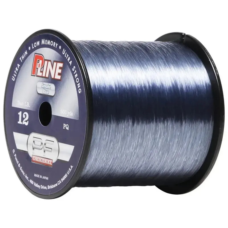 P-Line Original Monofilament – 4 Lb, 3000 Yd Smoke Blue Service Spool 1