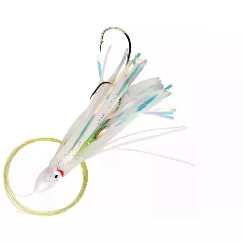 P-Line Rigged Sunrise Squid Skirt – 4.5-Inch With Tinsel Insert 2